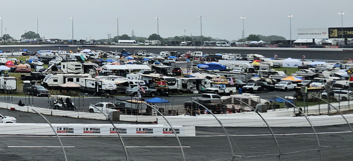 Mary Walker: Motorhome Camping at NASCAR: It's Not Just the Infield
