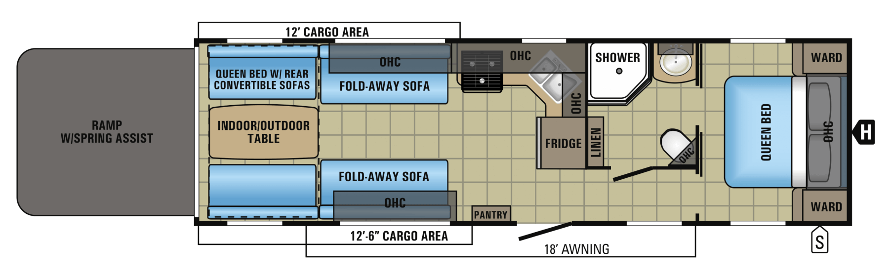 2017 Octane Toy Hauler Floorplans