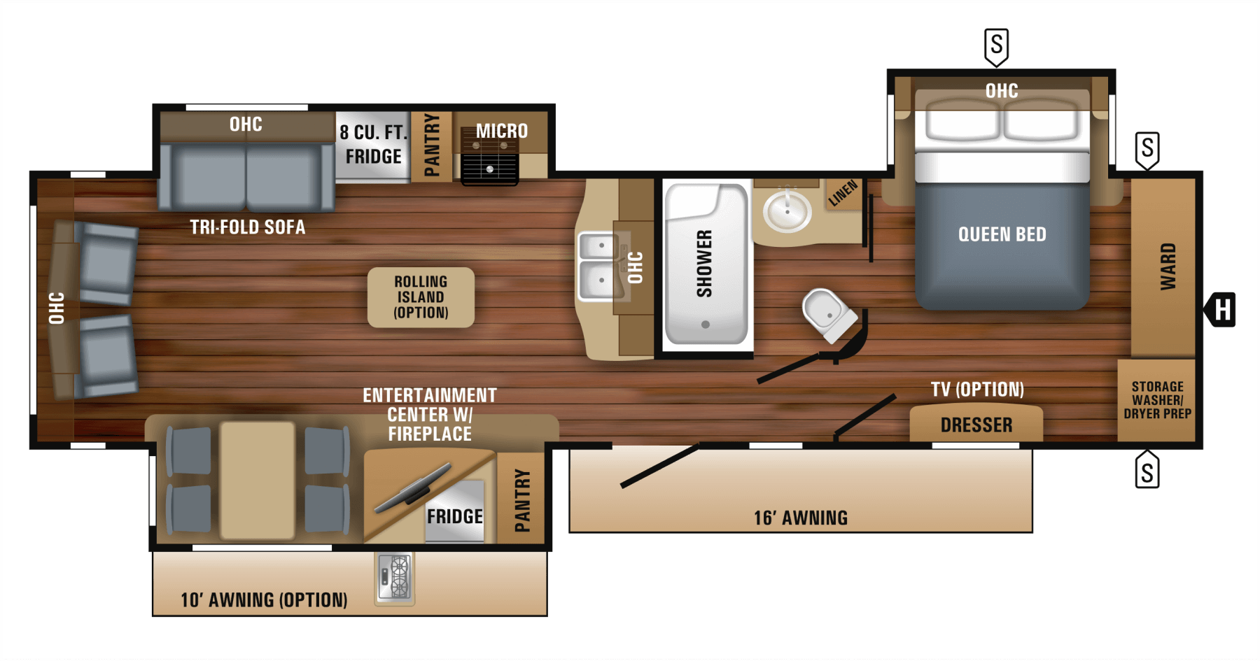 2018 Eagle Travel Trailer Floorplans