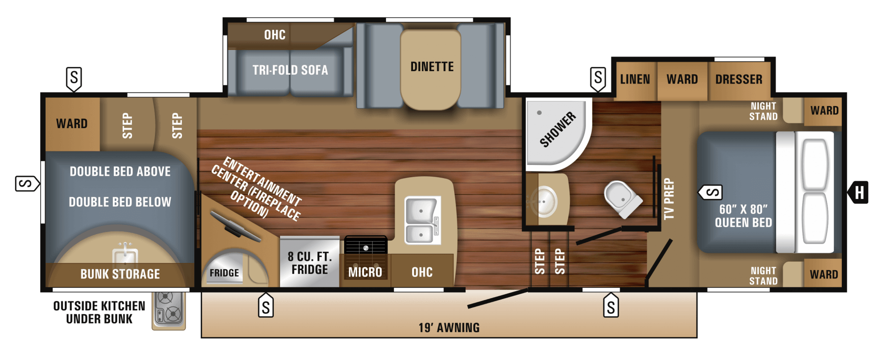 2018 Eagle Ht Fifth Wheel Floorplans