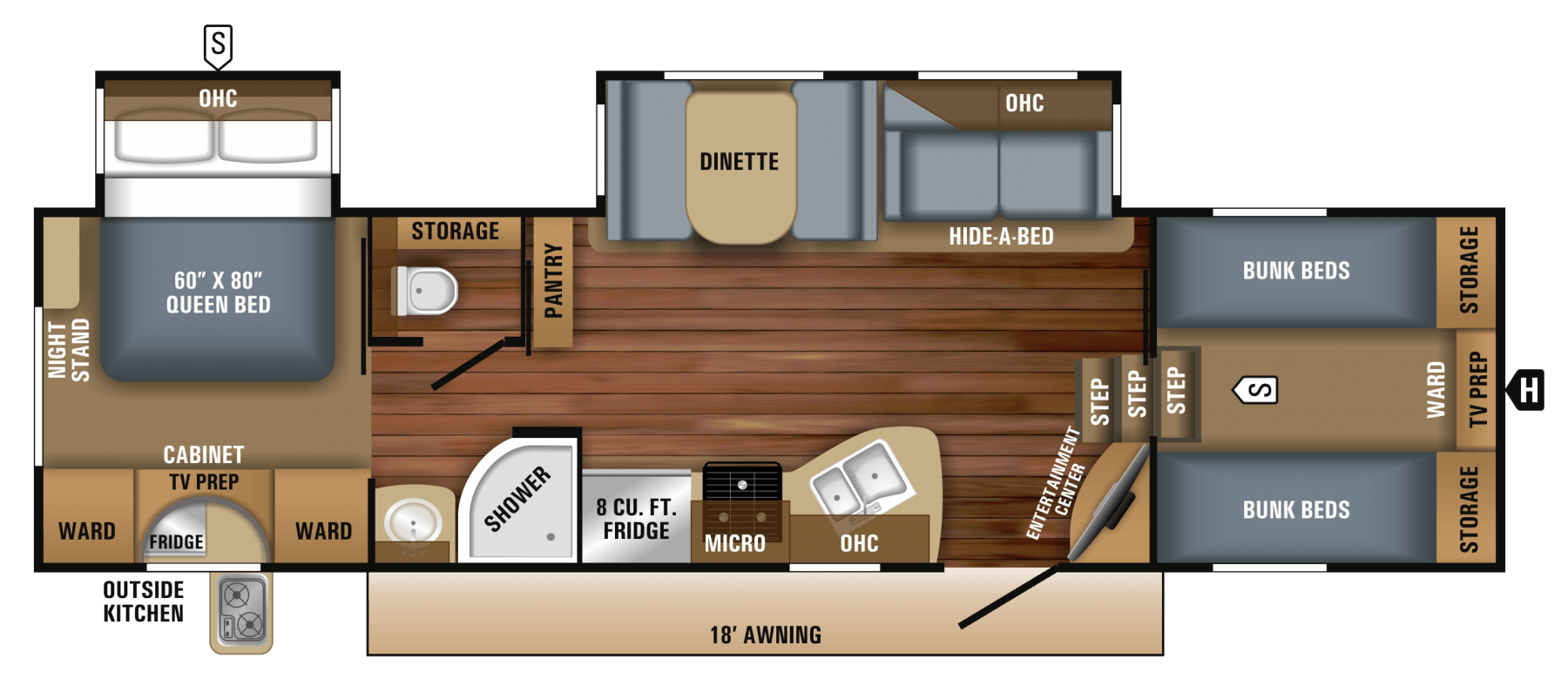 2018 Eagle Ht Fifth Wheel Floorplans