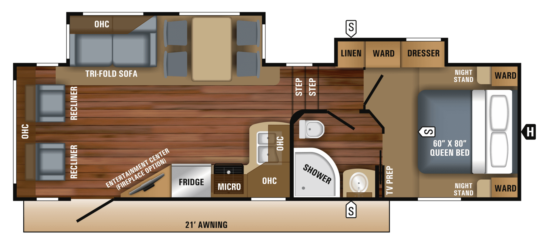 2018 Eagle Ht Fifth Wheel Floorplans