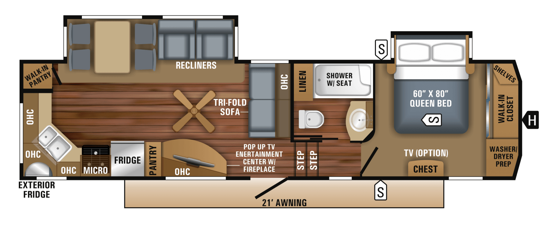 2018 Eagle Fifth Wheel Floorplans