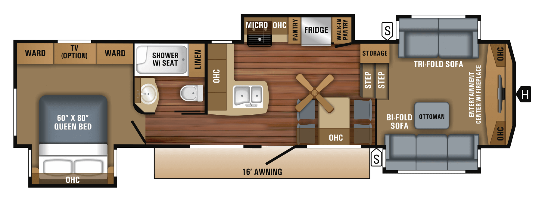 2018 Eagle Fifth Wheel Floorplans