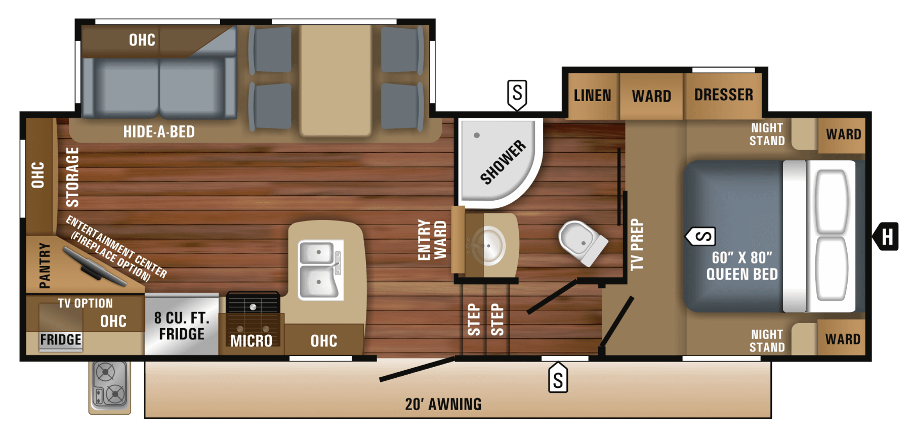 2018 Eagle Ht Fifth Wheel Floorplans