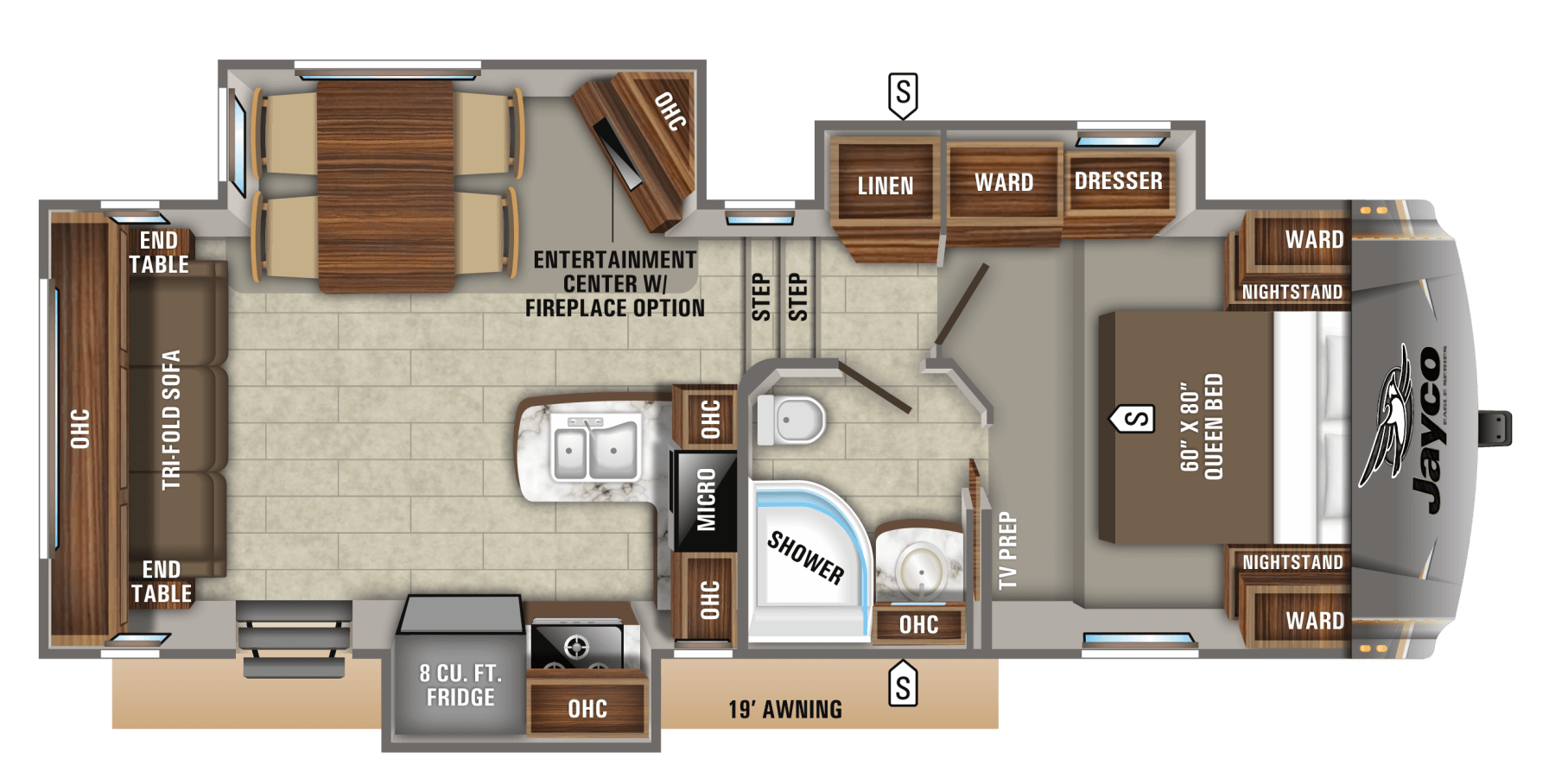 2019 Eagle HT Fifth Wheels - 24.5CKTS | Jayco, Inc