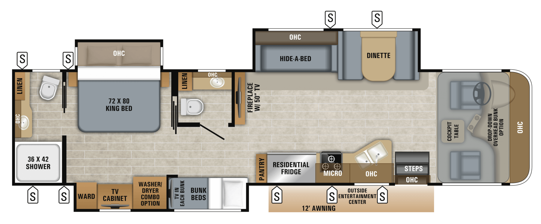 2019 Precept Prestige - 36B | Jayco, Inc