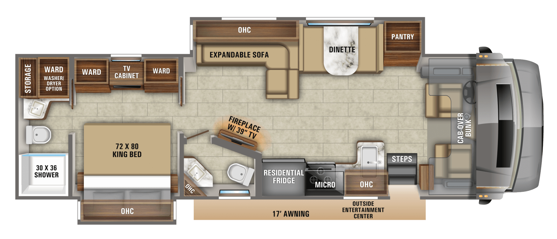 2020 Seneca Class C Motorhomes Floorplans