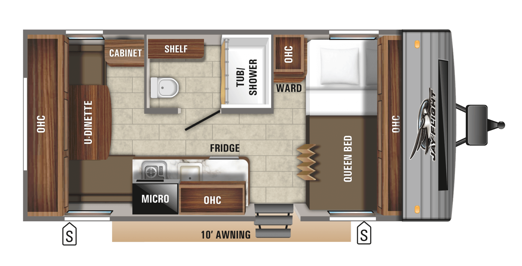 2020 Jay Flight Slx 7 Travel Trailers Floorplans