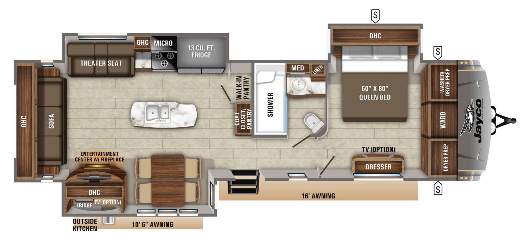 2020 Eagle Travel Trailers 334RLOK Jayco, Inc