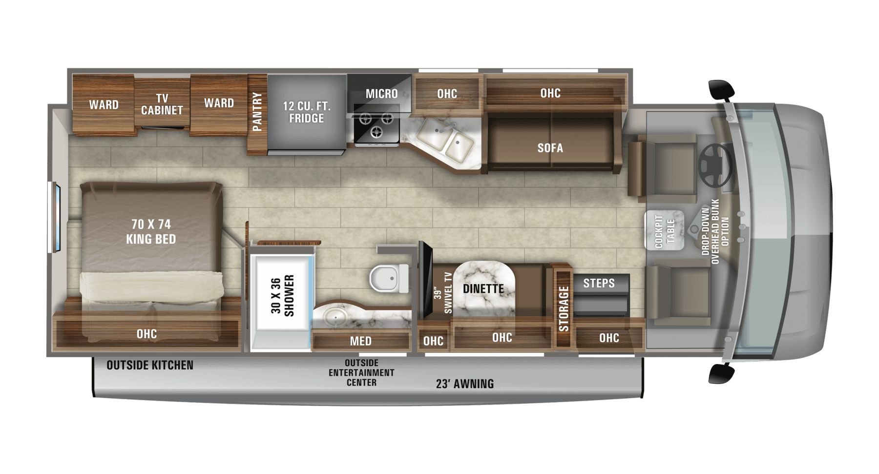 Class A Motorhome Toy Hauler Floor Plans Wow Blog