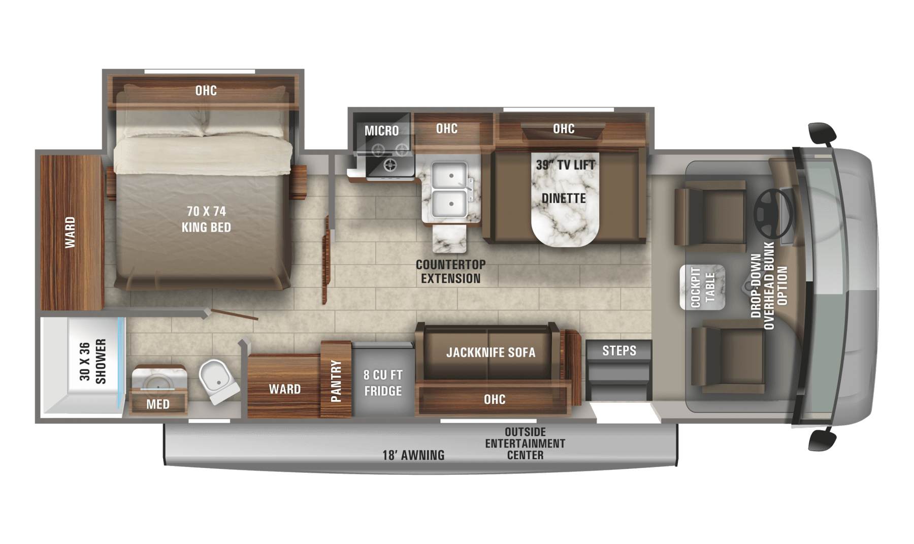 2021 Alante – Small Class A RV | Floorplans