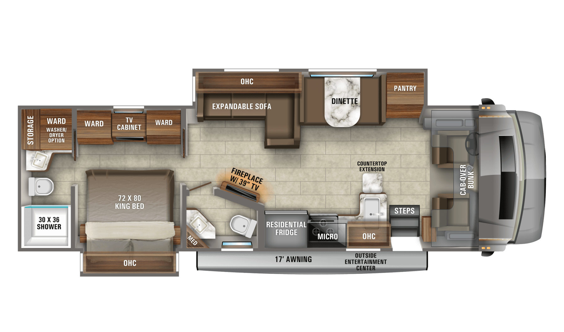 2021 Seneca – Super Class C RV | Floorplans