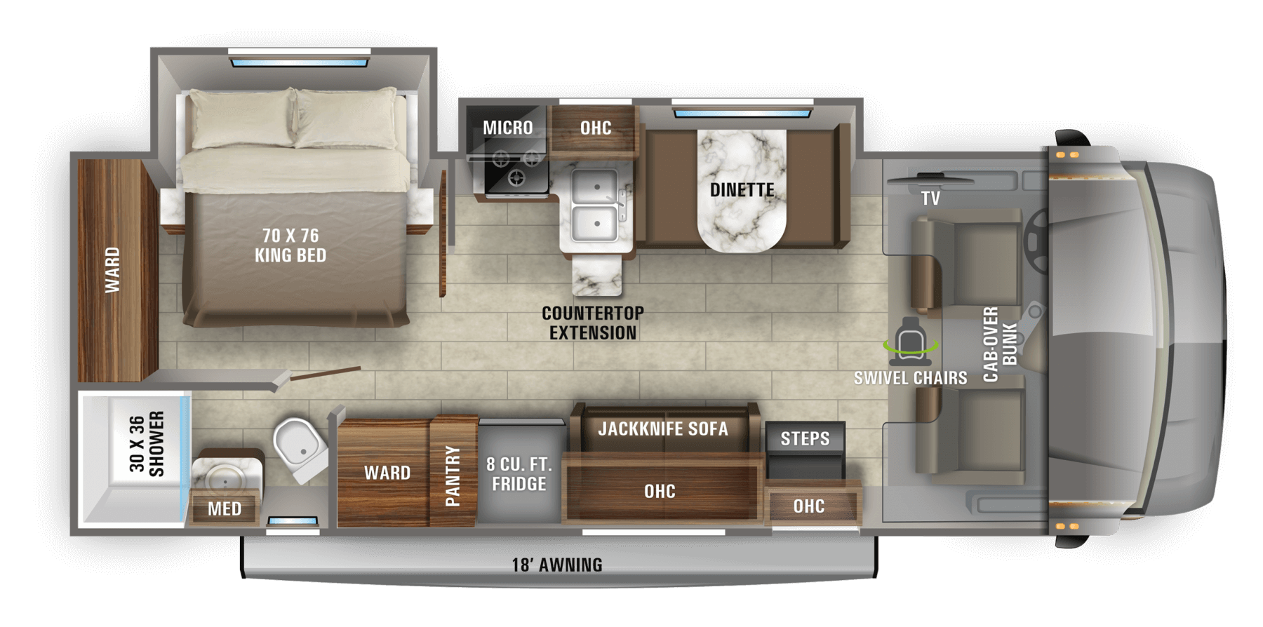 2021 Greyhawk Class C Rv Floorplans