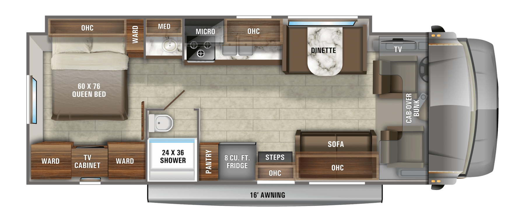 2021 Greyhawk Class C Rv Floorplans