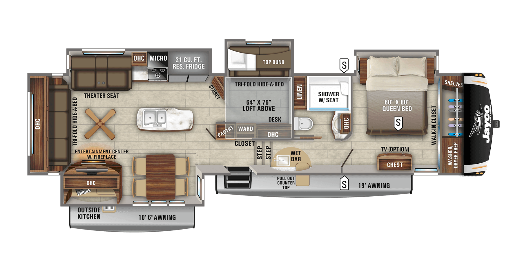 2021 Eagle Fifth Wheels - 357MDOK | Jayco, Inc