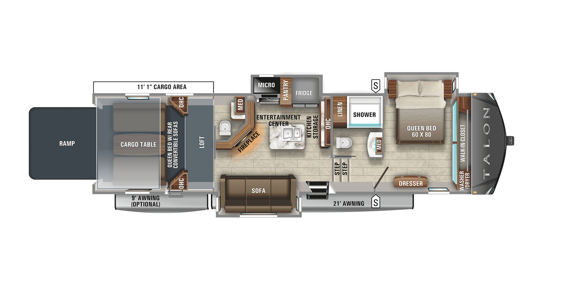 2021 Talon Fifth Wheel Toy Hauler