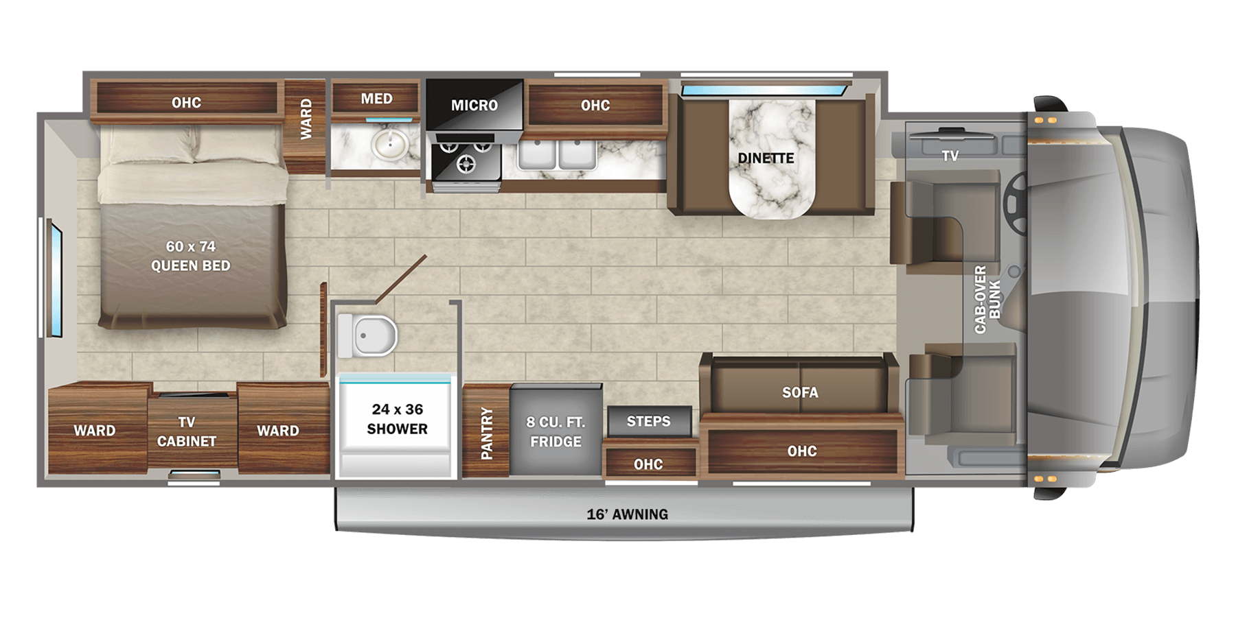 2022 Greyhawk Class C Rv Versatile Floorplans Jayco Inc