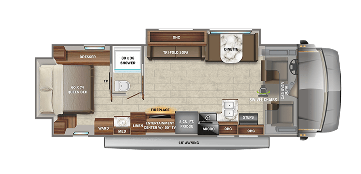 2022 Greyhawk - Class C RV - Versatile Floorplans | Jayco, Inc | Floorplans