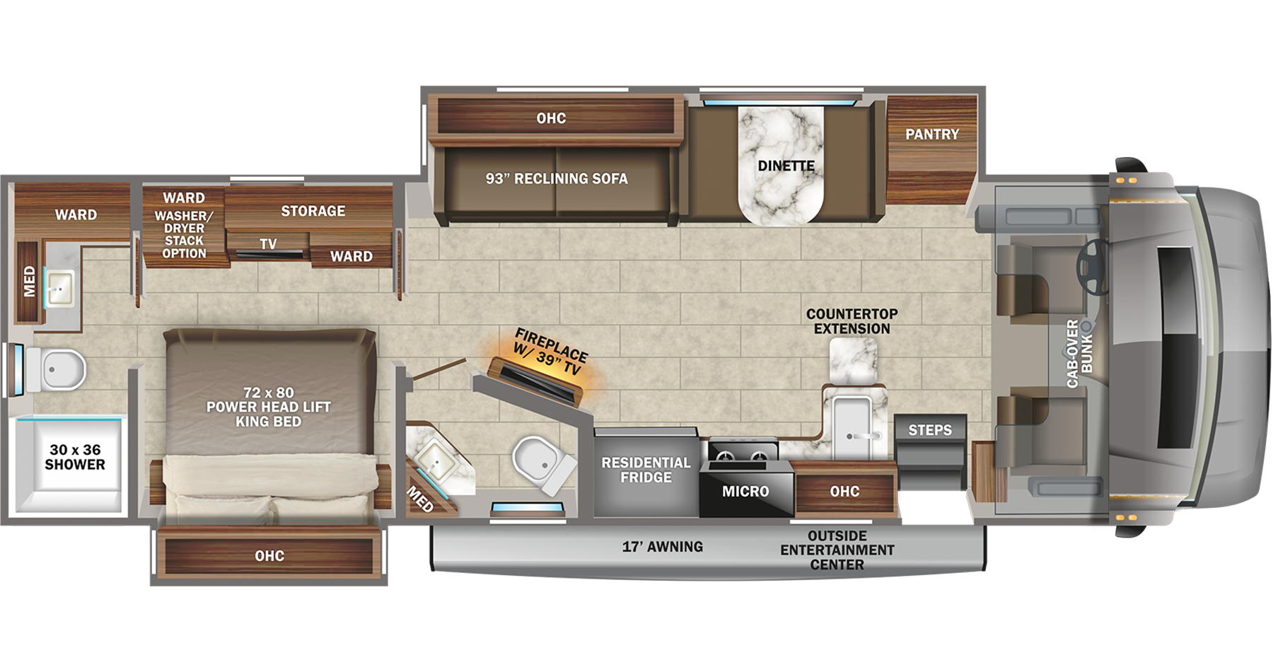 2022 Seneca Super Class C Rv Jayco Inc Floorplans