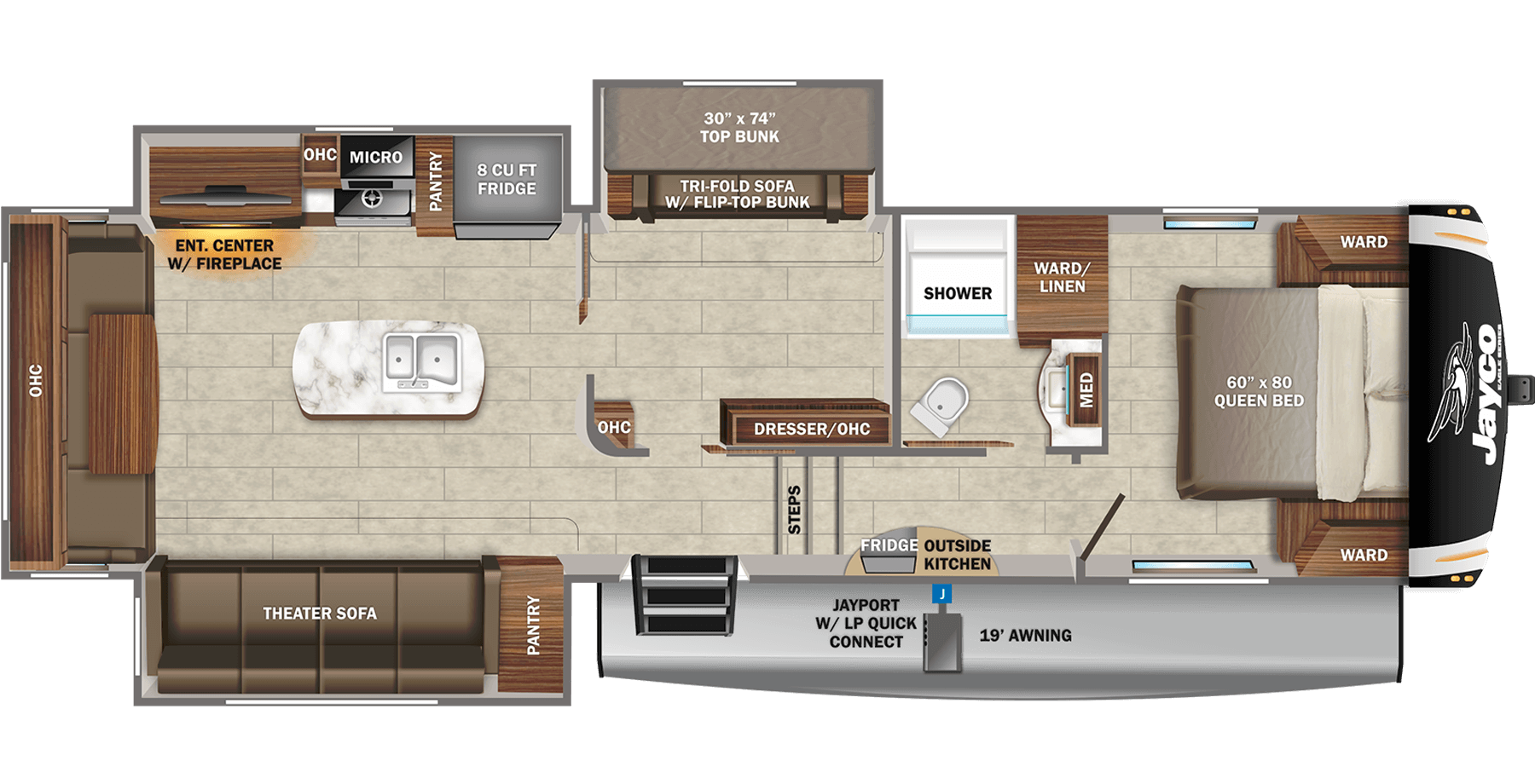 floor plans for jayco 5th wheels