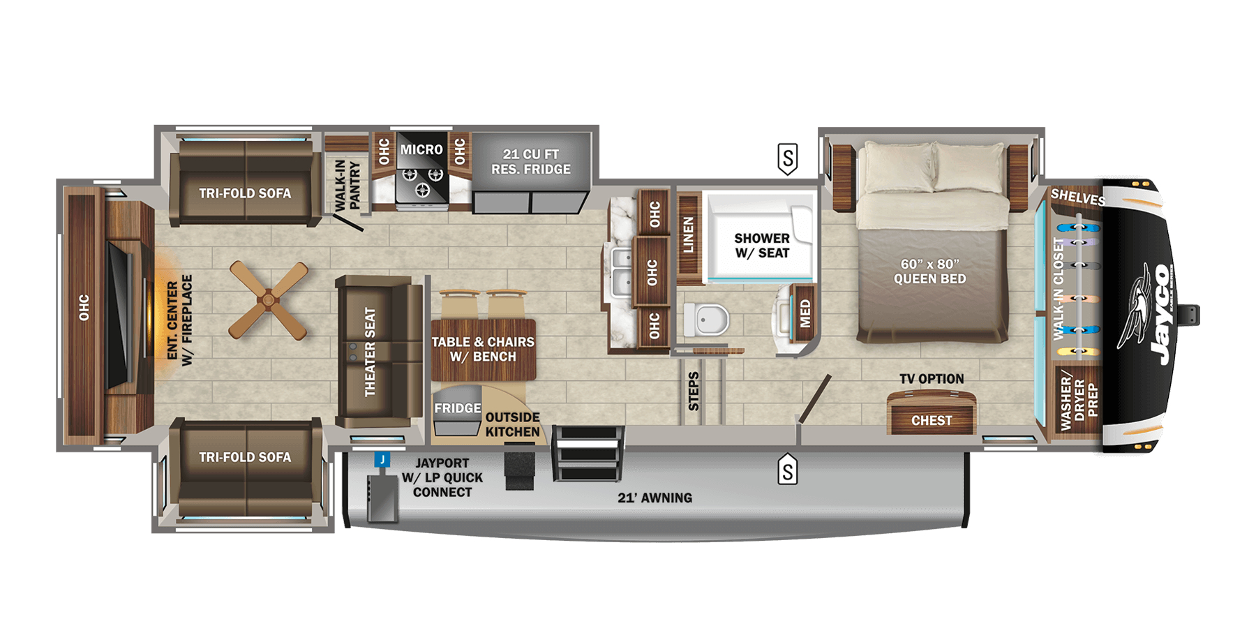 2022 Eagle Fifth Wheel Jayco Inc Floorplans