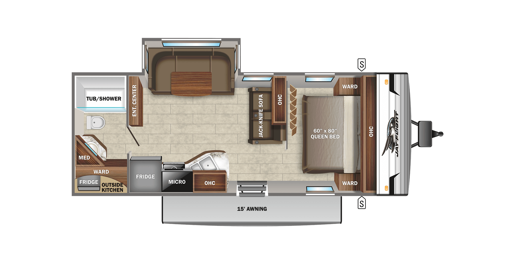 24' travel trailer floor plans