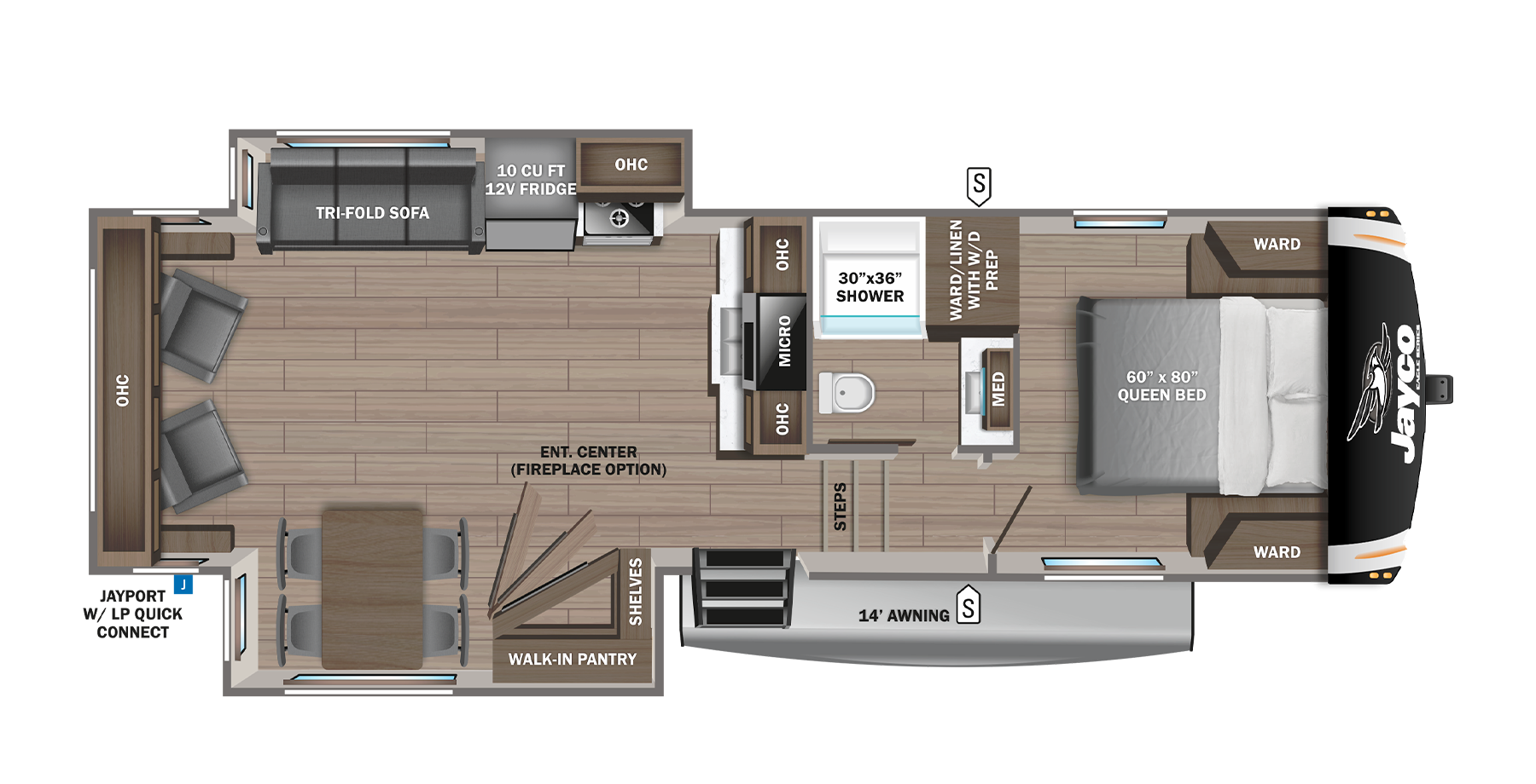 floor plans for jayco 5th wheels