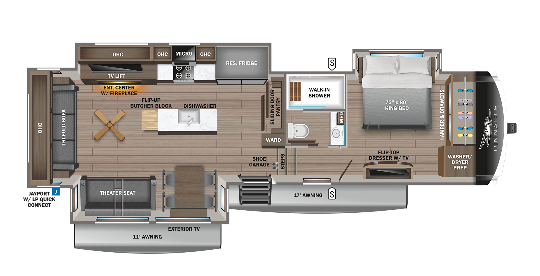 2025 Pinnacle Fifth Wheel 36KPTS Jayco, Inc
