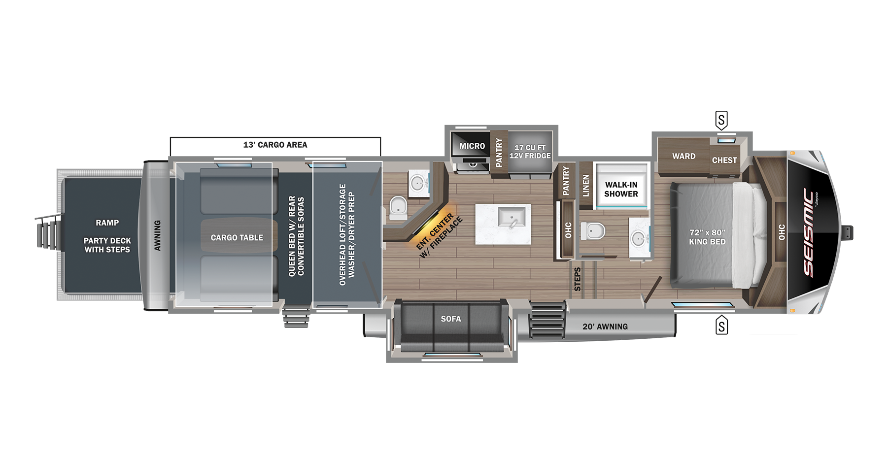 2024 Seismic Toy Hauler 403 Jayco Inc