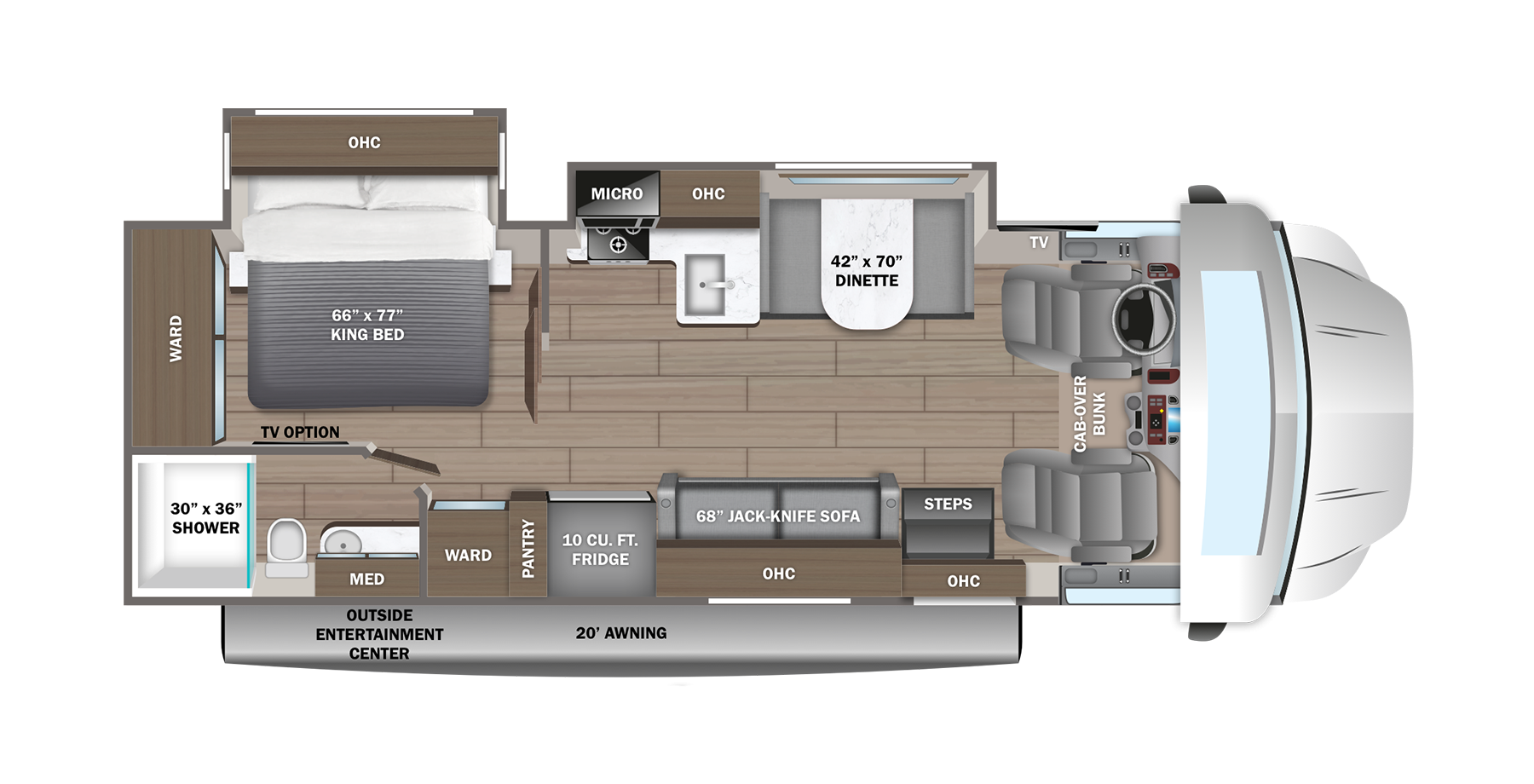 2024 Greyhawk Xl Super Class C Rv Jayco Inc Floorplans