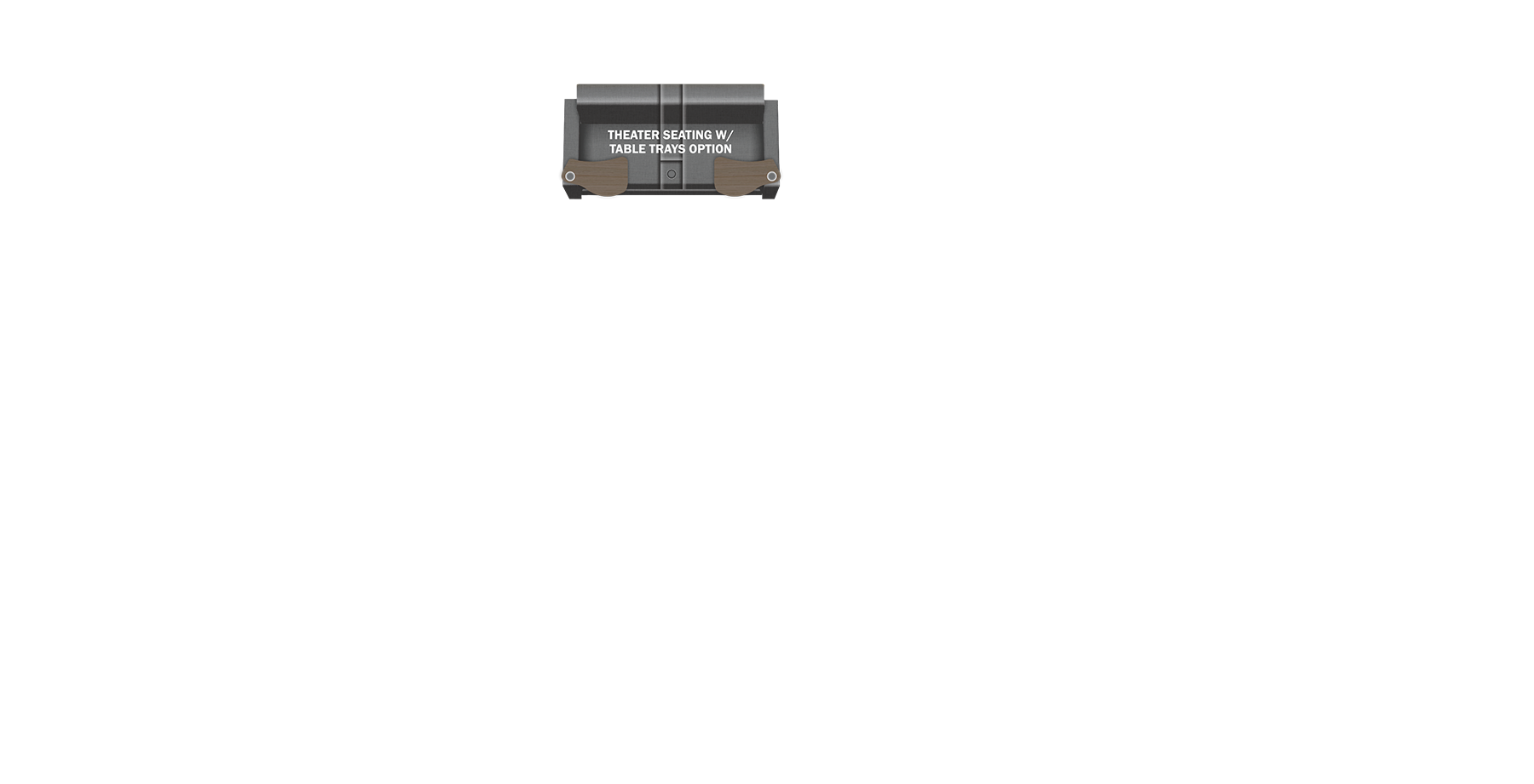 Theater Seating with Table Trays