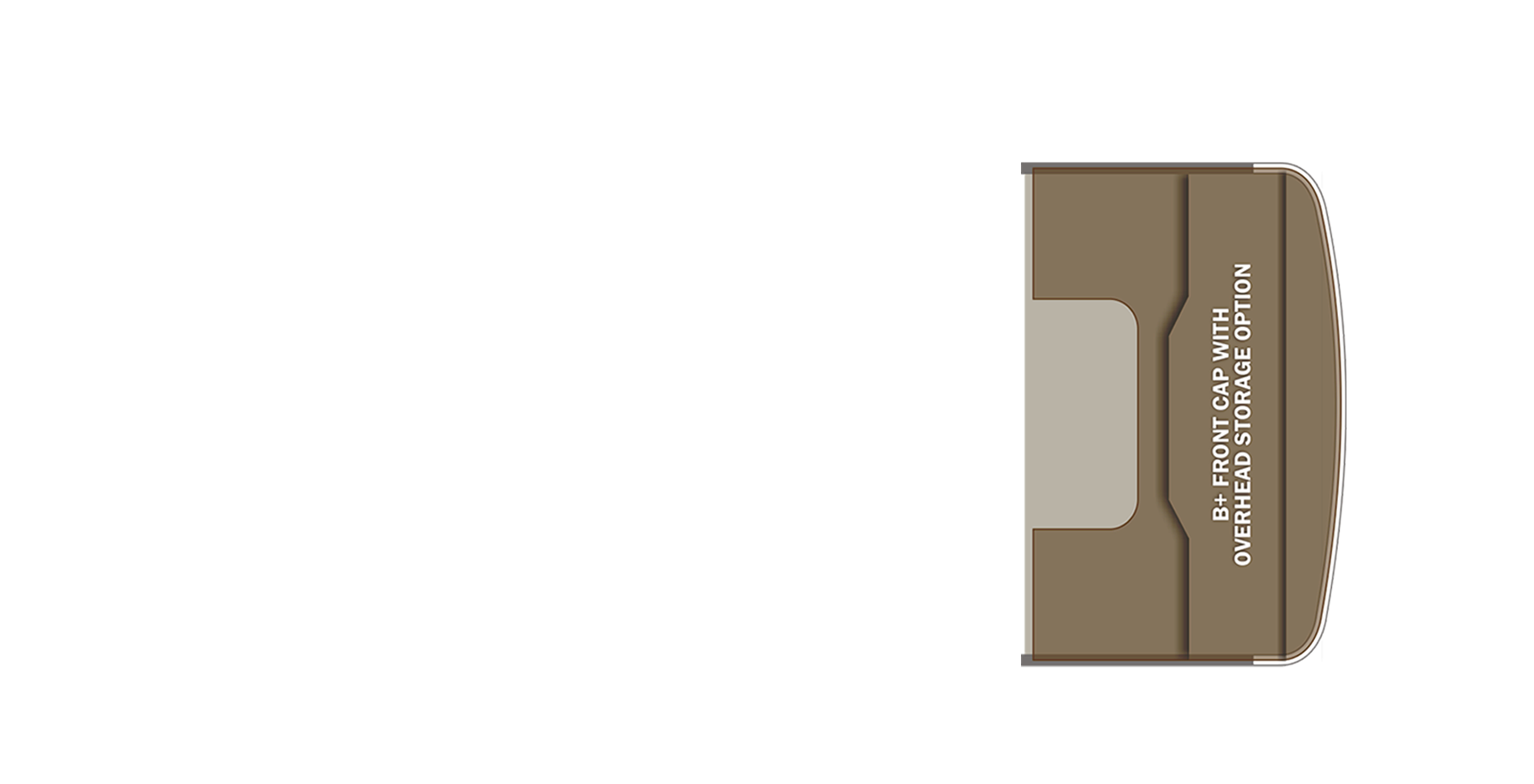 B-Plus Front Cap with Overhead Storage